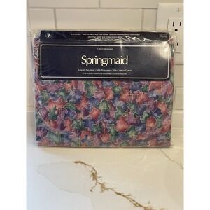 Vintage Springmaid Spring Jewel Single Pillow Sham Standard‎ No Iron 1990s New